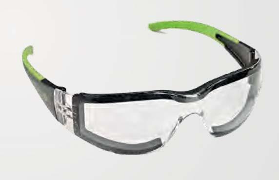 Ochelari cu aspect sport, cu lentile din policarbonat, clasa 1 F, conform EN 166. Lentile cu protecţie la zgâriere şi la aburire. Rezistenţi la impactul cu particule cu viteză mică.