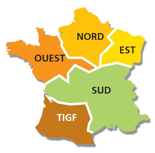 A francia gázpiaci integráció A francia földgázszállító rendszer az egykori Gaz de France és Total hálózatából áll. A Gaz de Franc volt hálózatát a GRTgaz üzemelteti, míg a TOTALét a TIGF.