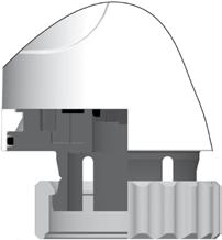 IMI TA / Szelepmozgatók / EMO T Lökettartomány Az EMO T bármely M30x1,5-es csatlakozó-méretű IMI TA/IMI Heimeier szeleppel és padlófűtési osztó-gyűjtővel alkalmazható.