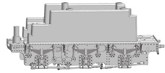 Tender alapkeret 0 Werkzeugkasten / Toolbox / Szerszám doboz Puffer flach / Buffer flat / Lapos