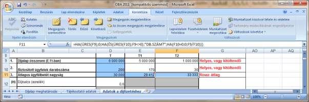 2011. január 1-től az OBA biztosítás felső határa 100.000 euró, így a fenti felosztást a mérlegzárás időpontjában érvényes MNB EUR/HUF árfolyam * 100.000 érték alapján kell elkészíteni.