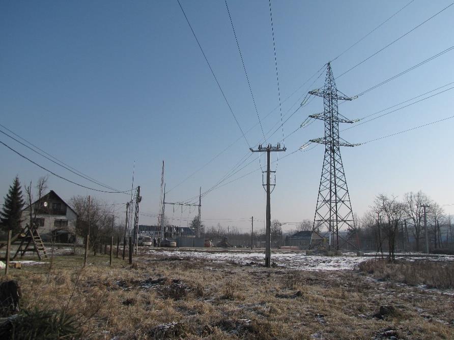 Mágneses tér mérés a Recsk új 120/20 kv-os transzformátor állomás környezetében A vezetékeknek az Ércbánya ltp. 22.