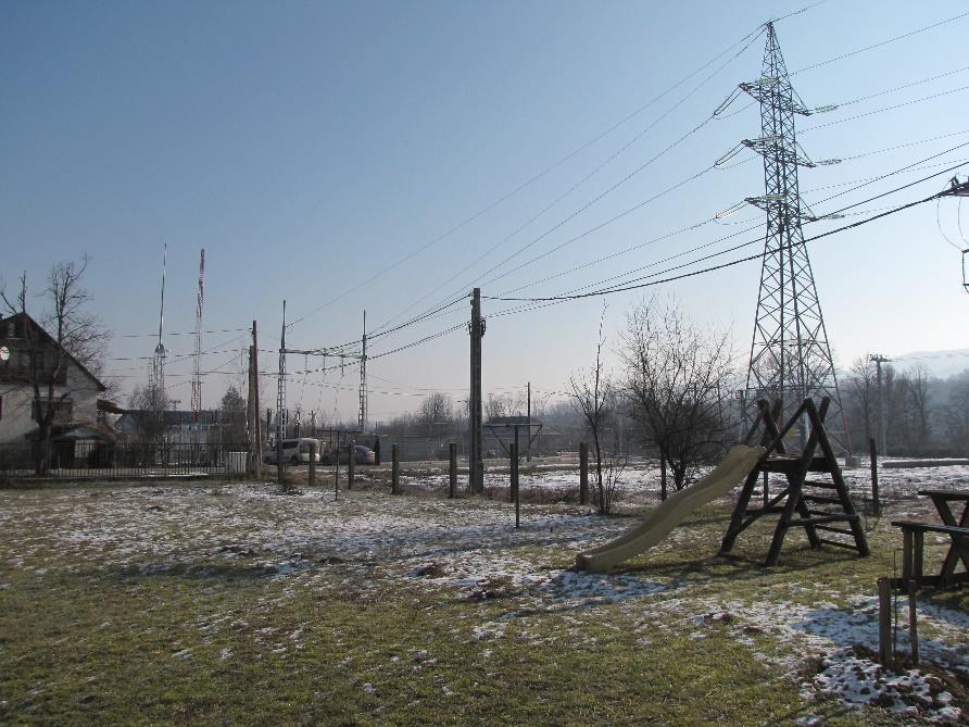 Mágneses tér mérés a Recsk új 120/20 kv-os transzformátor állomás környezetében A vezetékeknek az Ércbánya ltp. 22.