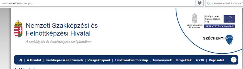 www.nive.hu Ösztöndíjjal támogatott szakmák (hiányszakmák): Aki ezeket a szakmákat választja képzése során, akár tanulmányi eredményétől függően 10.000-30.000 Ft ösztöndíjban is részesülhet.