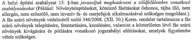 soroljuk. (Má2 övezet) A 314/2012. (I.8.) Korm. rendelet 23/F.