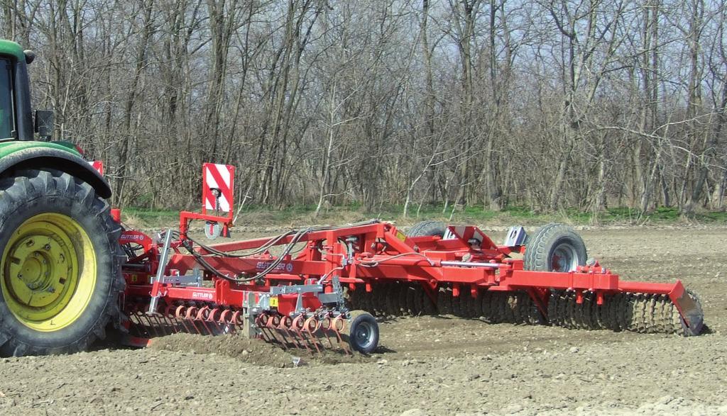 Szántóföldi felhasználás esetén, a Güttler SuperMaxx kultivátorral előkészített talajba akár repcét is vethetünk a Güttler GreenMaster vetőkombinációval.