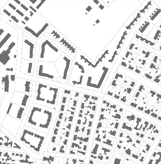 Jellemzően lakó, kisvárosias karaktertípus 116. ábra: Társasházas területek Forrás: www.google.