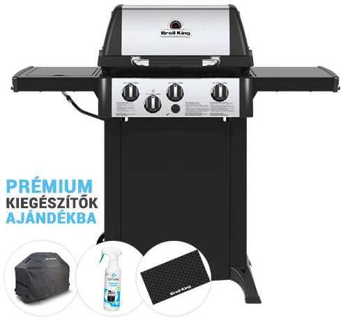 GEM 340 grillsütő, ajándék prémium grill takaróval, Softcare BBQ tisztítóval, fekete színű Grill alátét szőnyeggel 179 000 Ft A Broil King legújabb kiválósága, a Gém 340B is beállt