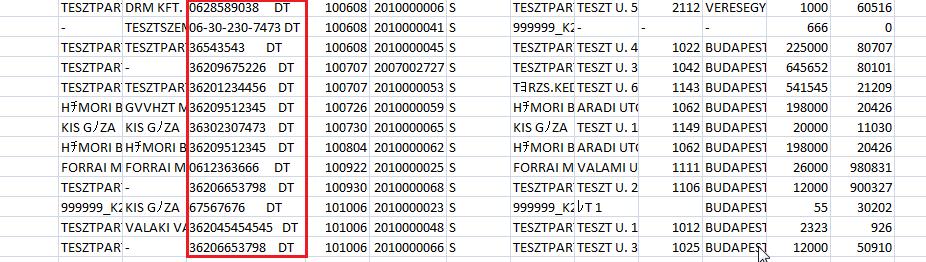 Az egyes felvihető megjegyzés sorokban találhatóak már megjegyzések (javaslatok), de ezek tetszés szerint felülírhatóak.