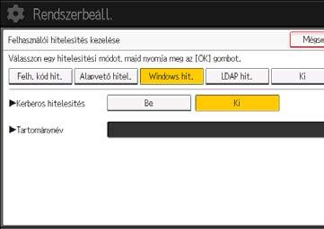 2. Felhasználói hitelesítés beállítása Windows hitelesítésnél csak akkor kell szervertanúsítványt létrehoznia, ha automatikusan kíván felhasználói adatokat, például felhasználói neveket regisztrálni