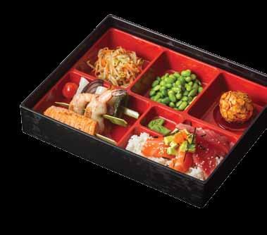 Bentok Szezámos széles udon tészta gombakeverékkel Tesztak Pad thai pirított rizstészta Bento 1 Miso levessel