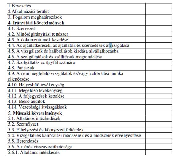 MSZ EN ISO/IEC 17025:2005 Tekintse át röviden