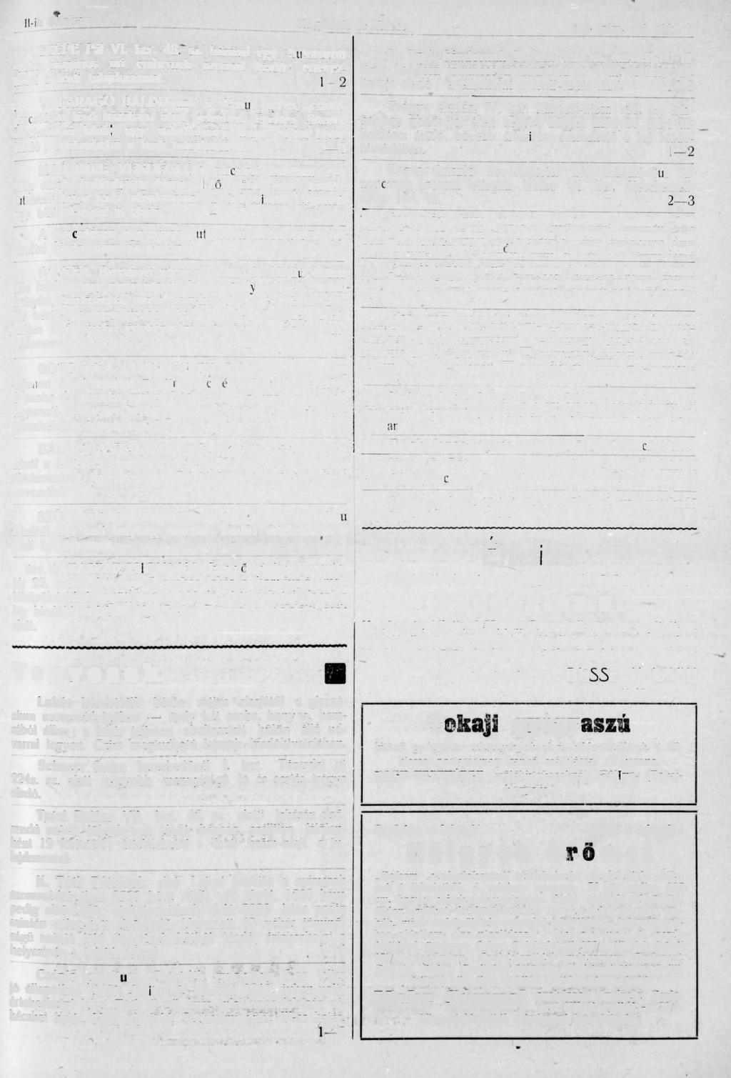 II-ik évfolyam. Nagykörös és Vidéke 5-ik szám. 9-ik oldal. SZÉPE Pál VI. ker. 48. sz. házánál egy butorozott szoba magános uri embernek azonnal kiadó; értekezhetni a fenti tulajdonossal. 1 2 V.