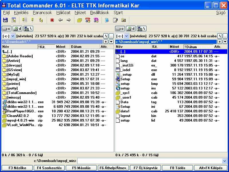 3 MySQL installálása.