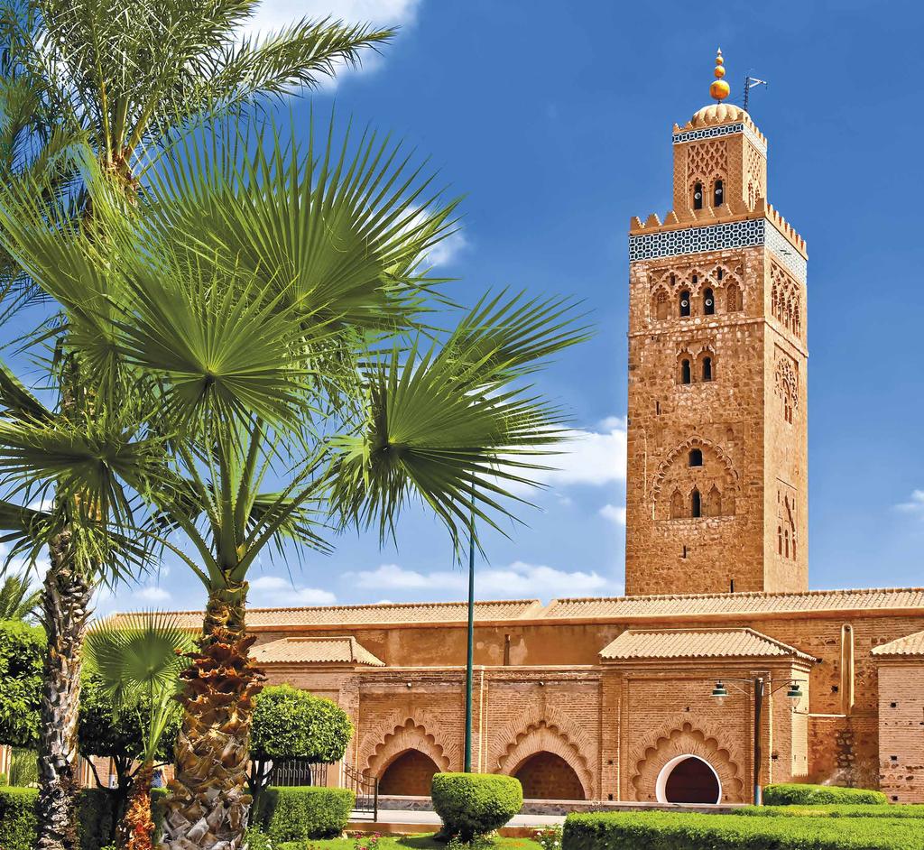MAROKKÓ Rabat Casabalanca Volubilis Meknes Fez Beni Mellal kó k o r Ma Marrakesh KÖRUTAZÁS Koutoubia mecset, Marrakesh Volubilis 1.