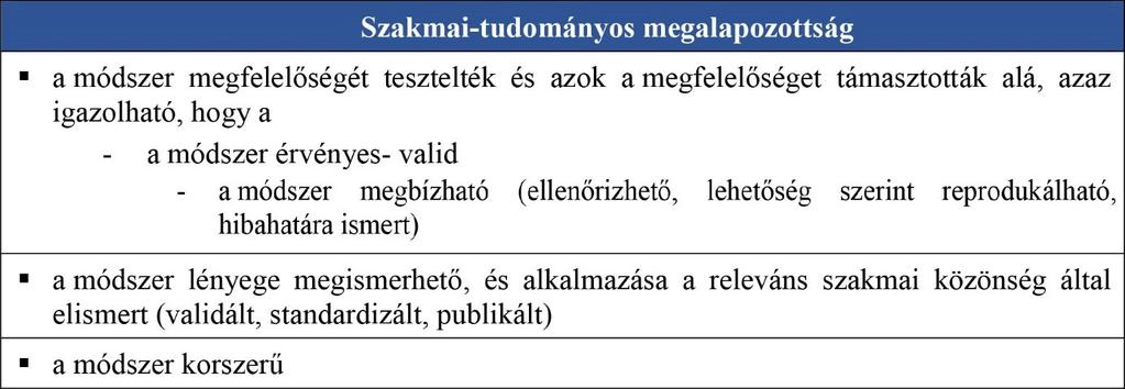 Indokolt lenne e tekintetben a törvény akkénti kiegészítése, hogy kifejezésre juttassa, hogy a tudományosság kritériumait természetüknél fogva ki nem merítő módszerek esetében a,,tudományos