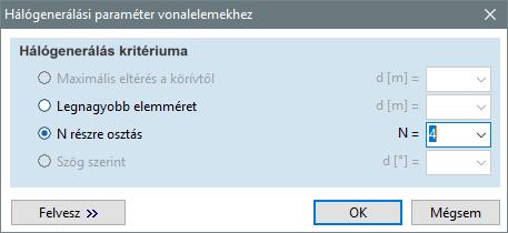 10 Az OK gombra kattintva zárjuk be az ablakot. A Gyorsgombok között lévő Hálózat rajza ki/be ikonra kattintva tudjuk a hálózást megjeleníteni, illetve a kikapcsolni.