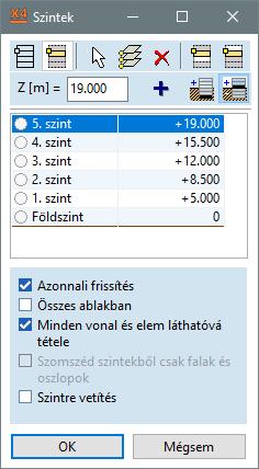 A következő eredményt láthatjuk az ablakban: Hozzáadás Az acélszerkezeti tető síkját (+22,50 m) nem találta meg a kereső, mert azt egyszerűsítve,