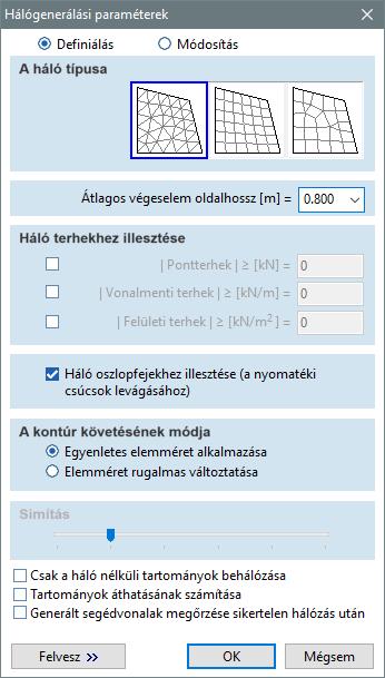 Lépésről lépésre haladó kézikönyv 57 Alkalmazzunk háromszög alakú végeselemet tartalmazó