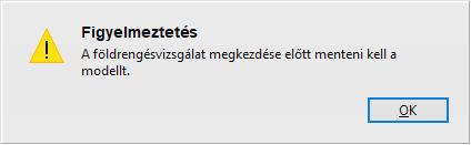 Ekkor a program létrehoz két önálló teheresetet FR X és FR Y névvel, illetve egy földrengési tehercsoportot (FOLDR névvel), amely az FR + és FR elnevezésű eseteket tartalmazza: Földrengés A program