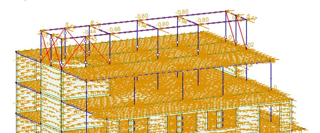 Lépésről lépésre haladó kézikönyv 73 A földrengés hatást helyettesítő statikus terheket a 01X, 02X,...nX, 01Y, 02Y,...nY, 01Z, 02Z,...nZ karakterekre végződő teheresetek tartalmazzák.