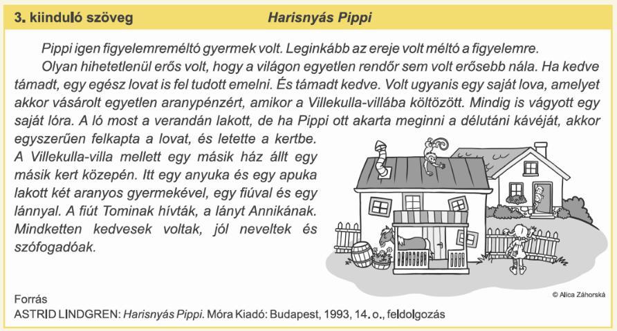 Maďarský jazyk a literatúra A 3. számú kiinduló szöveghez a 15. és a 21.