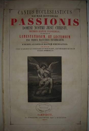 21. ábra: Az 1847-ben kiadott passiókönyv belső oldala Liszt műveinek előadása a templomban Liszt Ferenc hazai egyházzenei működésének fő színtere a pesti főtemplom volt.