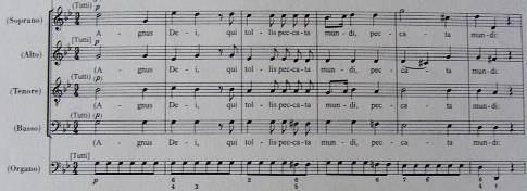 Agnus Dei Az Agnus Dei tétel a Missa brevisekben általában háromszakaszos, míg a Missa solemniseket egymással kontrasztáló kétrészesség jellemezte: egy lírai, vagy moll hangnemű Agnus Deit