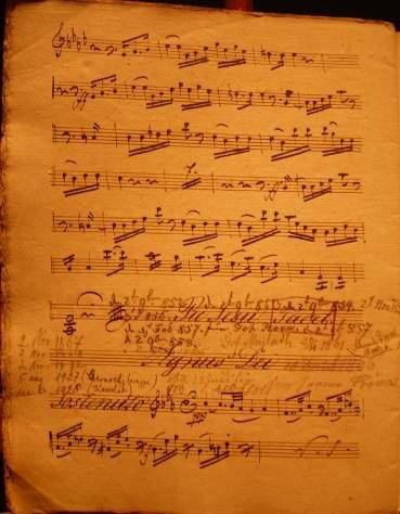 hegedű kéziratos timpani szólama görög nyelvű előadási