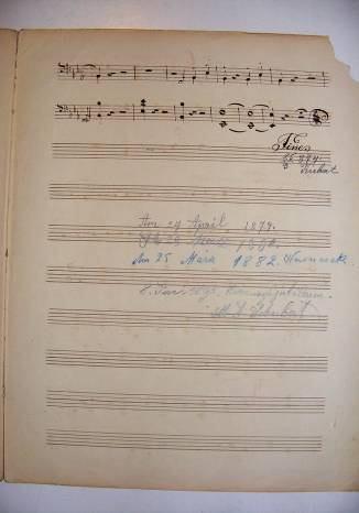 11. kép: Liszt Ferenc Magyar koronázási miséjének kéziratos