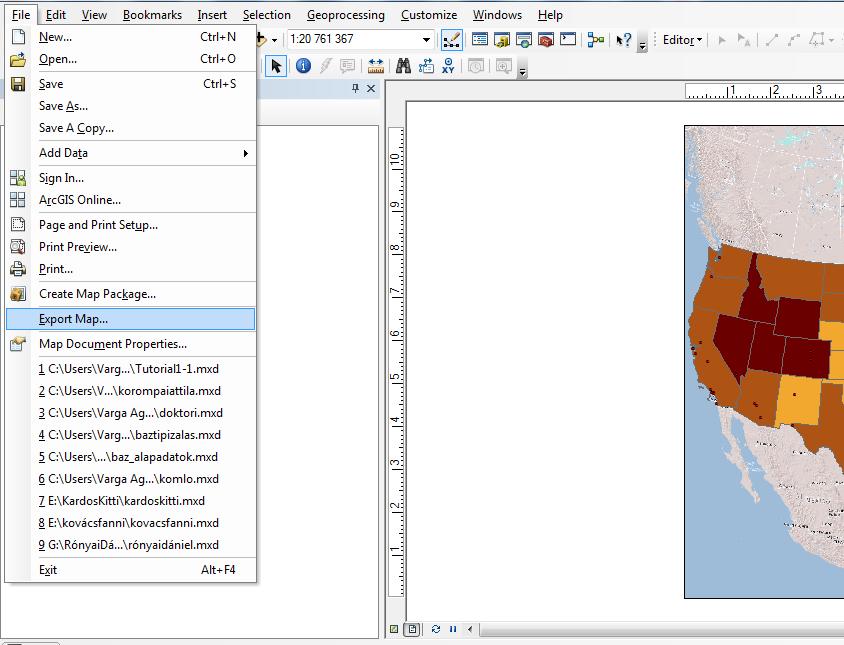 24 6. Ha elkészültünk a térképünkkel a File