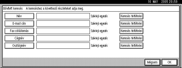 Átvitel 1 D Válassza ki a keresés tárgyát képezõ LDAP szervert. Gyõzõdjön meg róla, hogy legalább egy LDAP szerver ki van jelölve.