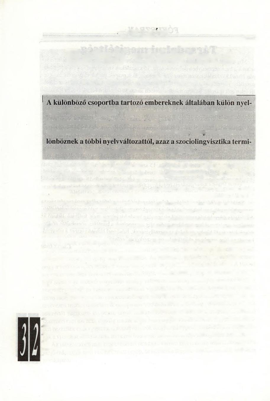 Belső szókincs A mai magyar börtönszleng vük is kialakul. Ezeket a nyelvváltozatokat a nyelvtudomány csoportnyelveknek (szociolektusoknak) nevezi.