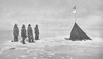 0 d. sz. 70 Viktória-föld R o s s - t e n g e r Rosssziget Scott, Wilson és Bowers halála (kb. 1912.03.30.) Oates halála (1912.03.17.) Evans halála (1912.02.17.) Beardmoregleccser d. sz. 80 Ross-shelfjég B álnaö b ö l Axel Heiberggleccser Az Amundsen-expedíció tagjai és sátra a Déli-sarkon.