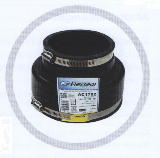 Adapter mandzsetta Adapter mandzsetta Különböző átmérőjű, különböző anyagú, különböző típusú csövek kötésére DIN EN 295-4 szerint A flexibilis adapter mandzsetta /DIN EN 295, 4 rész/ átmenetet képez
