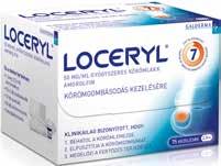 4042 Debrecen Pallagi út 13 OGYI-T-9719-03 Loceryl 50 mg/ml -35% gyógyszeres körömlakk 2,5 ml Az egyetlen gyógyszeres kezelés, amely felvitele után