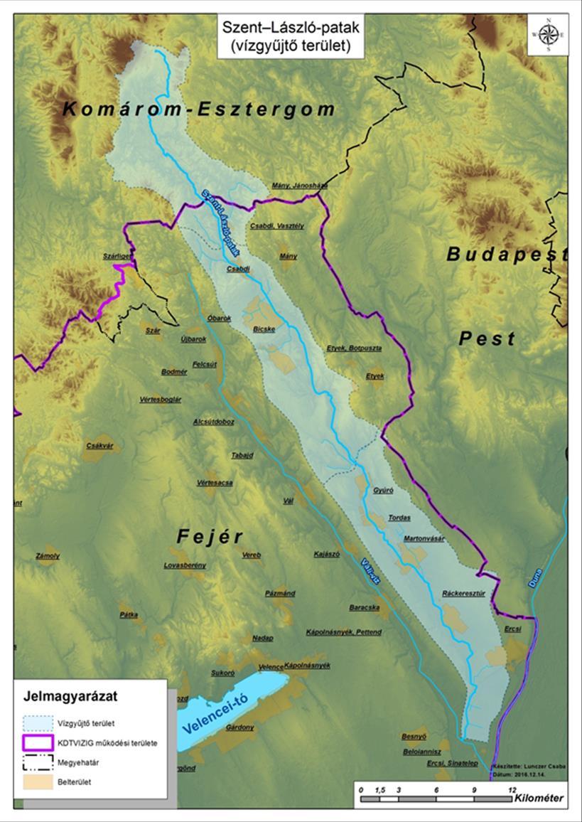 TSZ: 177/2017 Szent László-patak 1-9 Közép-Duna tervezési alegység Erősen módosított víztest Ökológiai állapota: gyenge SZENT LÁSZLÓ-PATAK Hosszirányban REHABILITÁCIÓJA nem átjárható km)