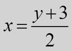 Példa 1: Adjuk meg az f(x) = 2x 3 függvény inverzét! D f = R f = R.