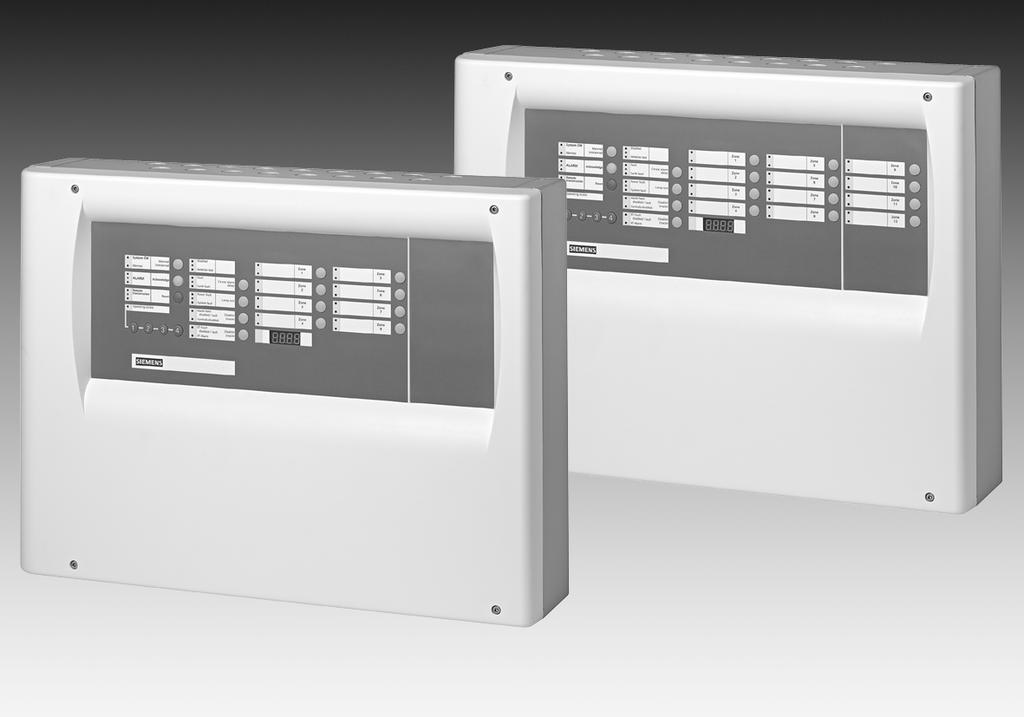 FC1008, FC1012 Tűzjelző központok Kollektív (hagyományos) 8 vagy 12 kollektív jelvonal (FD1008-D + 7 vonal) Kompatibilis az összes kollektív (hagyományos) Siemens érzékelővel 2 választható érzékelő