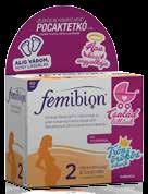 Femibion 1 vitaminkészítmény pocaktetkóval 2 havi adag filmtabletta, 30+30 db itaminkészítmény a várandósság 12.