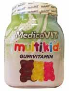 Gyermekeink egészsége -30% MedicoIT MultiID gyümölcsízű étrendkiegészítő gumivitamin, 50 db itaminokat, ásványi anyagokat