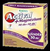 itaminok és ásványi anyagok Szív és érrendszer -18% Actival + Magnézium filmtabletta, 90 db + 30 db A Béres Actival+Magnézium korszerű