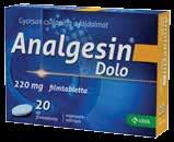 Indul a tavasz -22% Analgesin Dolo 220 mg filmtabletta, 20 db Fájdalomcsillapító és gyulladáscsökkentő gyógyszer.