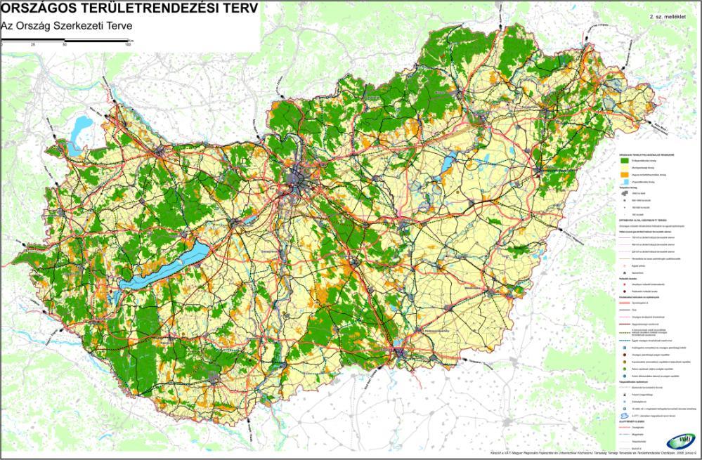 AZ ORSZÁG SZERKEZETI TERVE AZ ORSZÁG ÚJ SZERKEZETI TERVÉNEK RÉSZLETE OTrT módosítása Megváltozott a