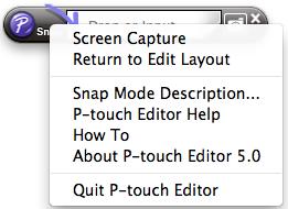 Indítás a P-touch Editor-ból Kattintson a Help menüre, és válassza a P-touch Editor Help