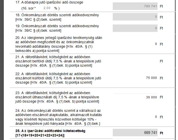 Kazincbarcikán a Htv. 39/C. (2) bekezdése és a helyi szabályozás alapján adómentes az adóalany, amennyiben vállalkozási szintű éves adóalapja az 1.000.000.- Ft-ot nem haladja meg.