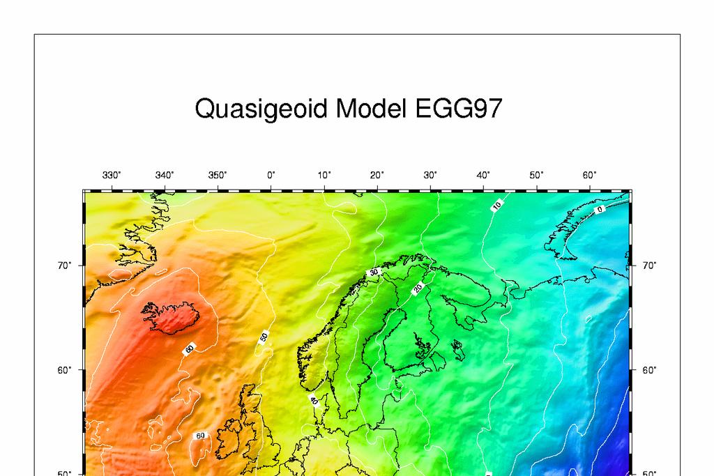 EGG97 (Euroea Gravietric Geoid 997, Deker, Behred é Torge) EGM 96