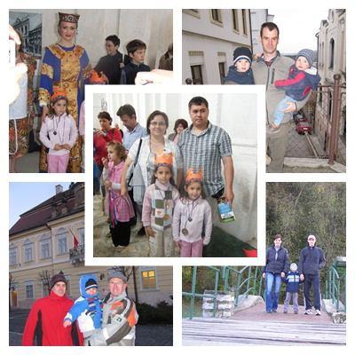 Sétál a család Veszprémben