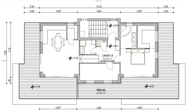 fürdő vizesblokk, autó számára Teremgarázs Panoráma,, Klima, Automata öntözőberendezés, Riasztó, Kerthasználat Madárhegyen, rohamosan fejlődő részen