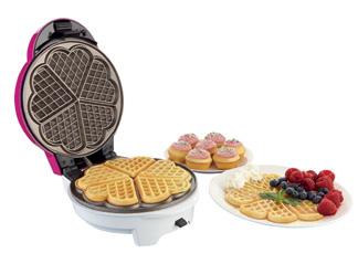 990 Ft ASZTALI GRILL GOFRI ÉS MUFFIN SÜTŐ Teljesítmény: 1400 W tapadásmentes alumínium sütőlap 5 hőmérsékletfokozat 37*27 cm-es grillező felület hideg fogantyú gumi talpak fekete színű sütőlap